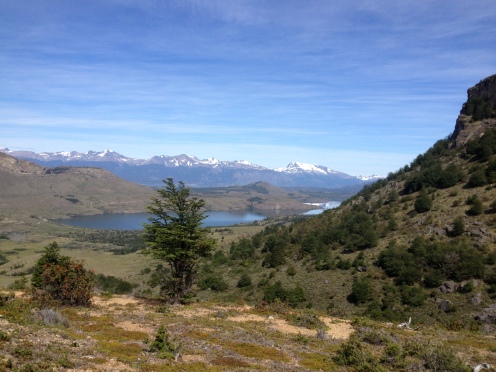 Aussicht über die Ebene in Patagonien